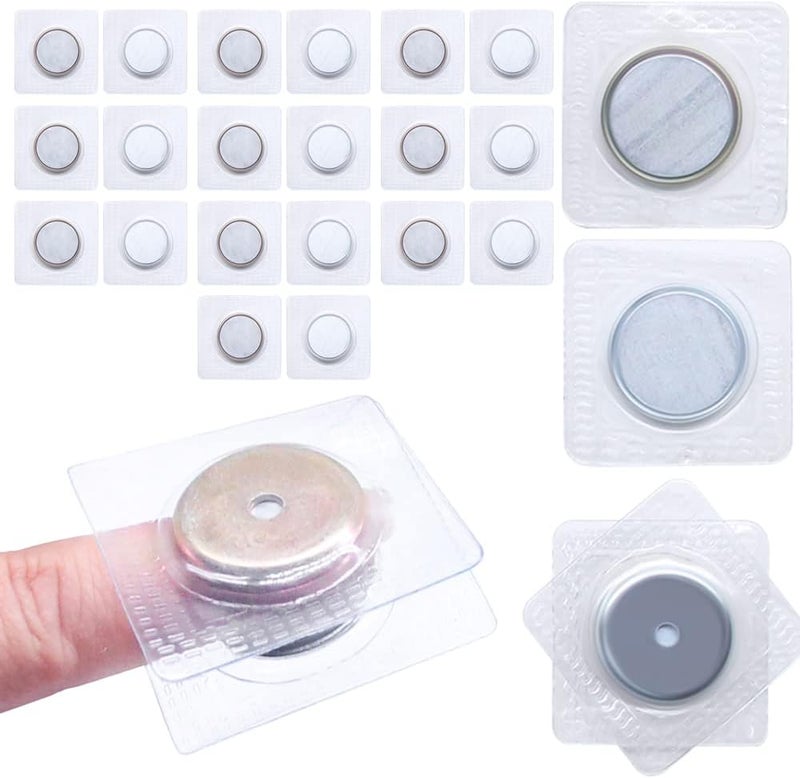SEMINI Hidden Sew Magnetic Snap Invisible Hidden Sew in PVC Hidden Purse Closure for Fastener Handbag Cloth Clasp DIY Craft Sewing Tools - Image 1